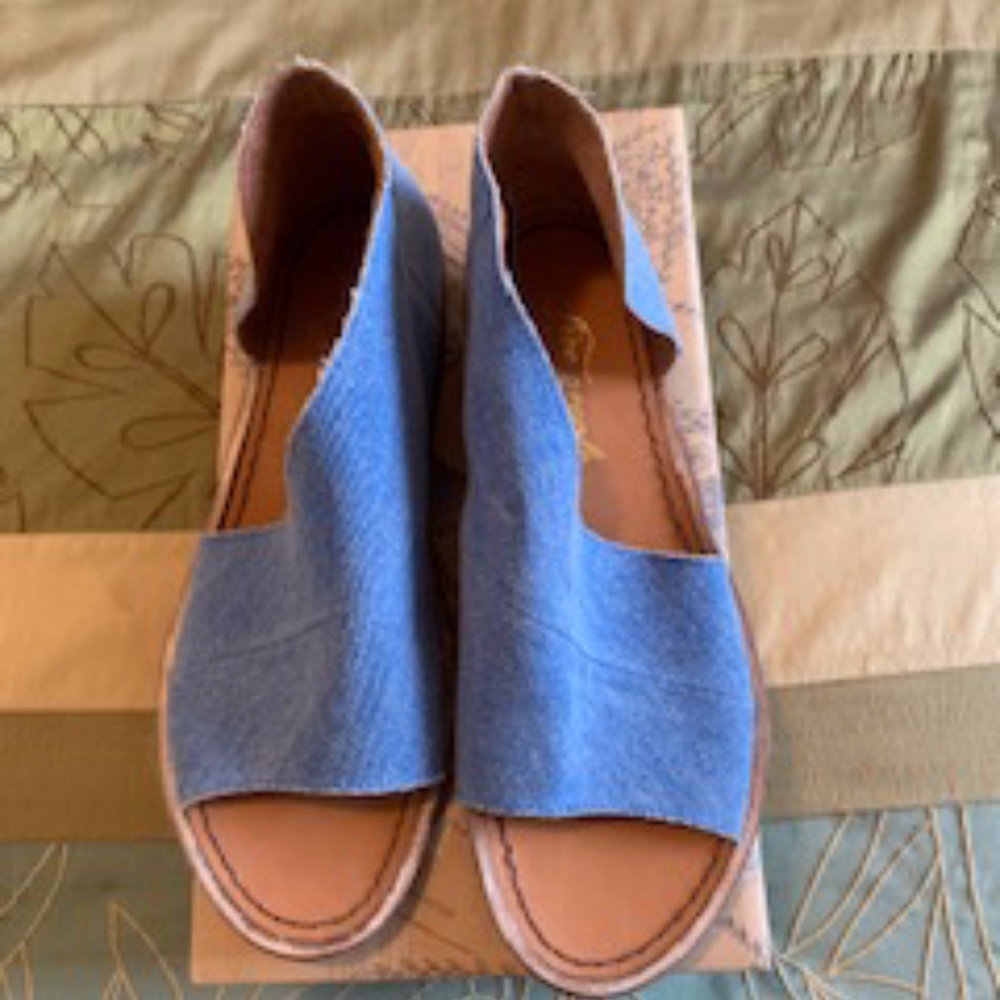 FREE PEOPLE 'Mont Blanc' Shoe - Denim Color - 7M